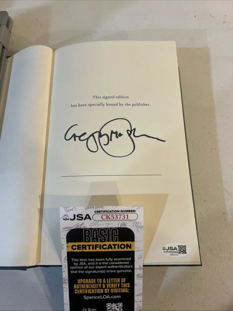 GREGORY MAGUIRE SIGNED AUTOGRAPH HARDCOVER WICKED BOOK JSA COA ARIANA GRANDE