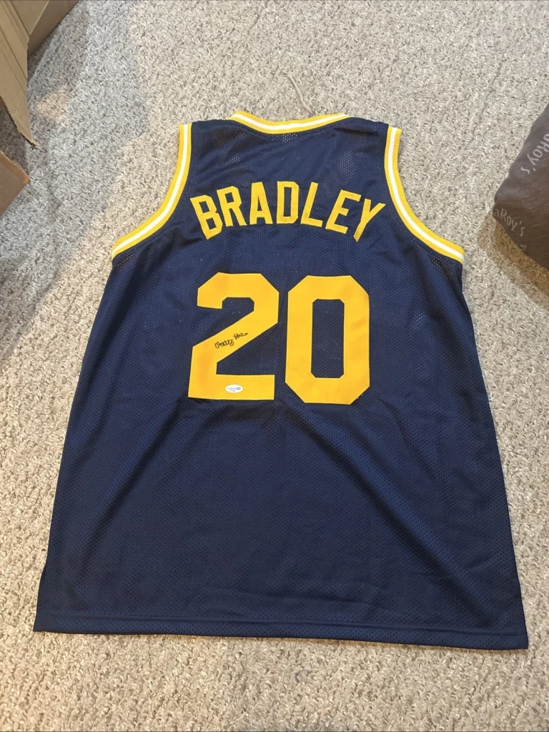 CALIFORNIA GOLDEN BEARS- MATT BRADLEY SIGNED AUTOGRAPH JERSEY ACOA BASKETBALL