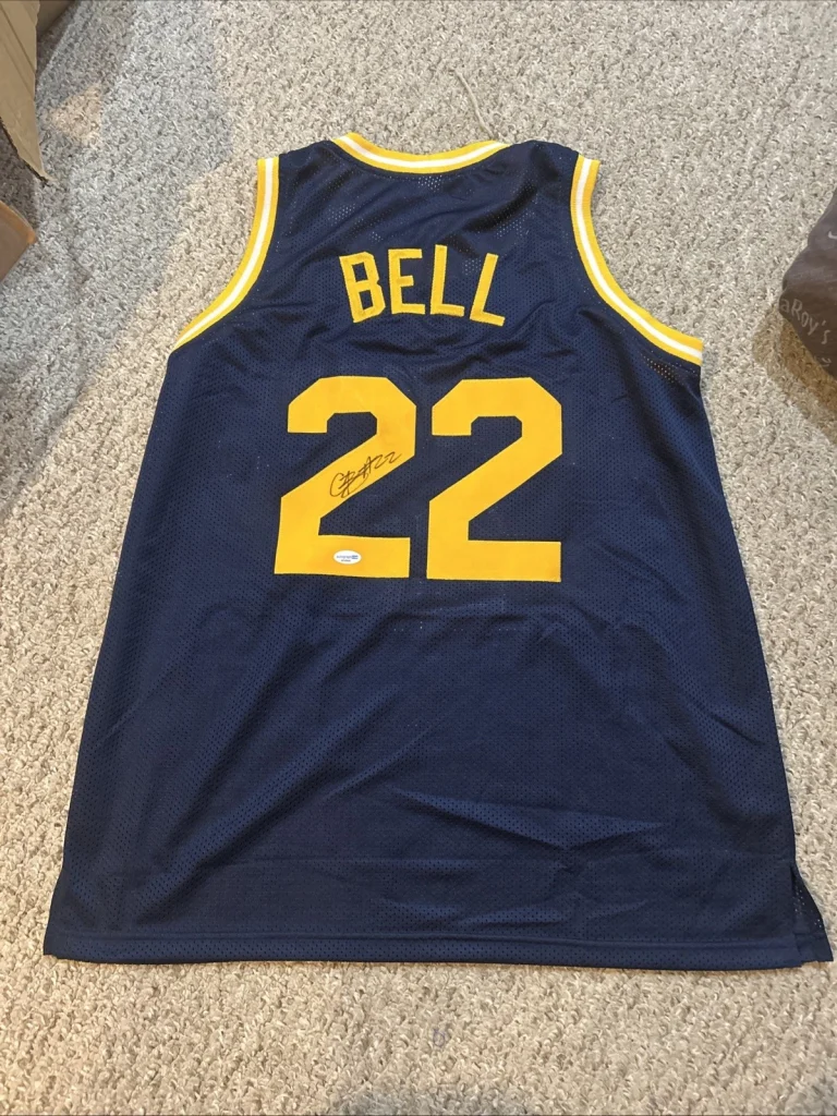 CALIFORNIA GOLDEN BEARS- CHRIS BELL SIGNED AUTOGRAPH JERSEY ACOA COA BASKETBALL