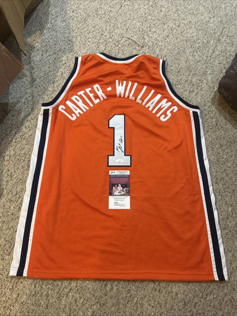 SYRACUSE ORANGE- MICHAEL CARTER-WILLIAMS SIGNED AUTOGRAPH JERSEY JSA COA NBA ROY