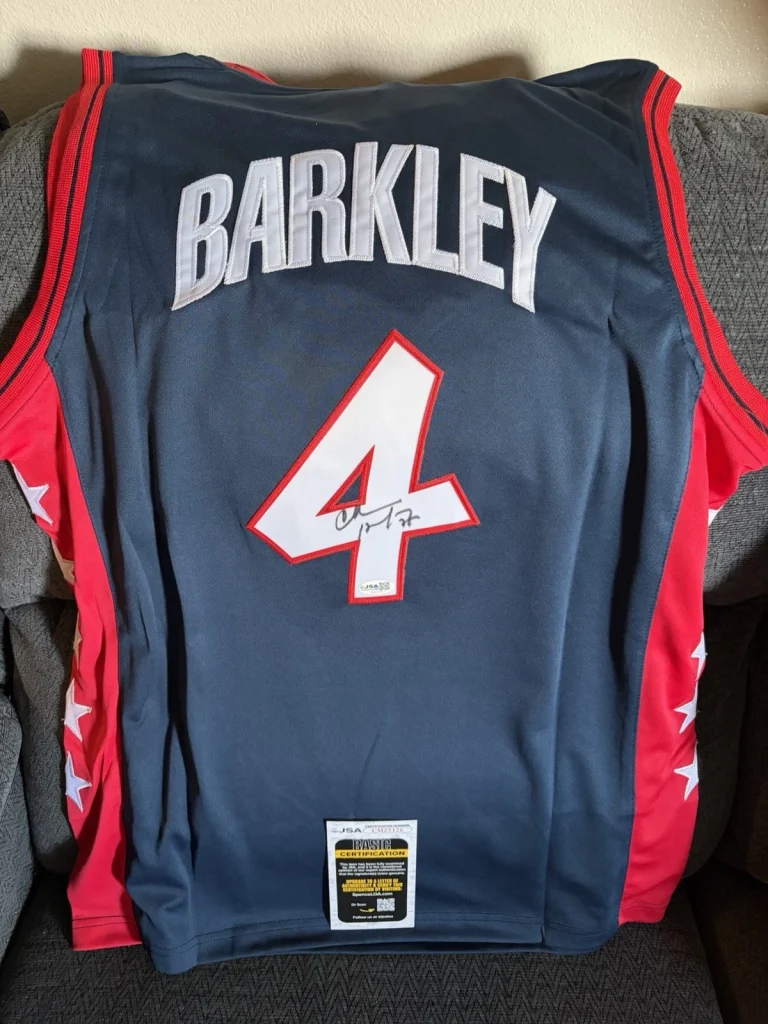 Charles Barkley SIGNED Jersey XL JSA Authentication COA 1996 Dream Team 2 USA