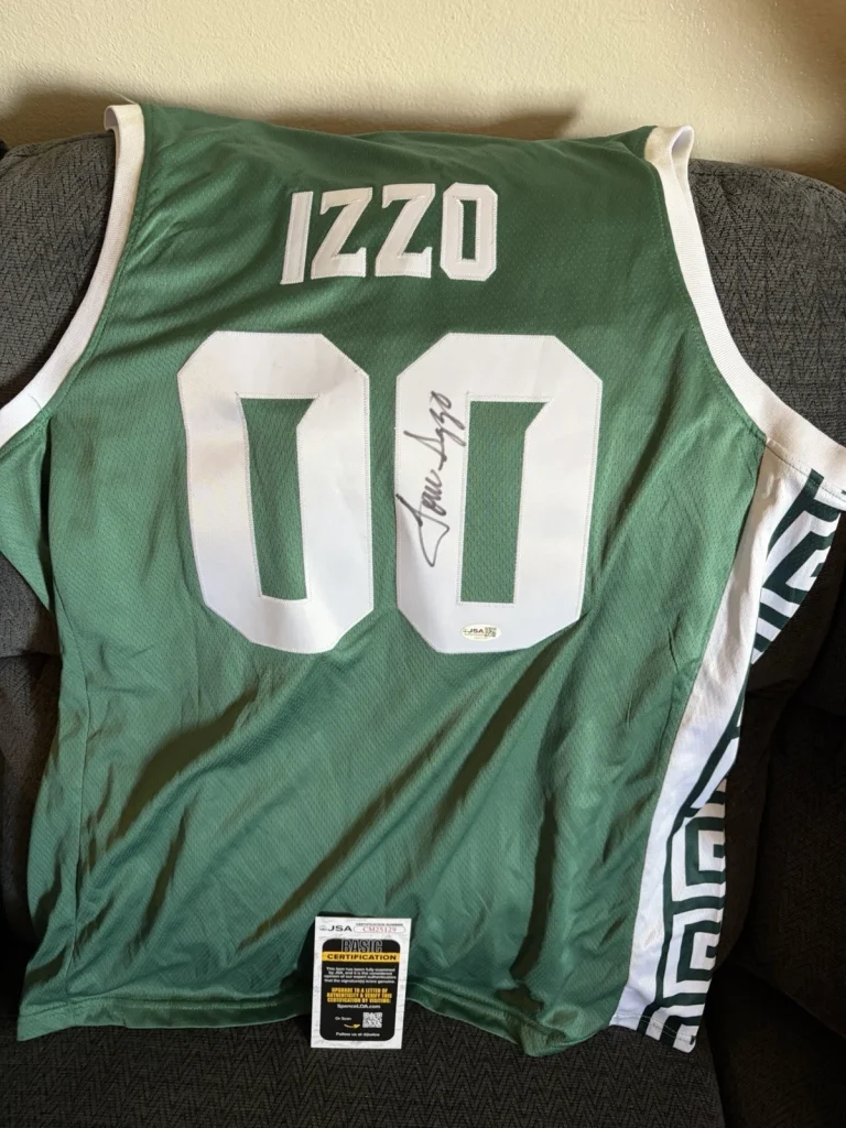 Tom Izzo SIGNED Michigan St Spartans Jersey Stitched XL JSA Authentication COA