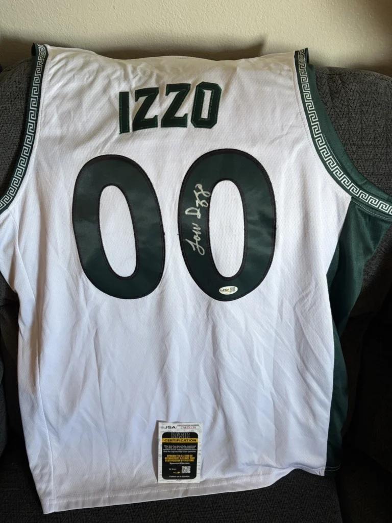 Tom Izzo SIGNED Michigan St Spartans Jersey Stitched XL JSA Authentication COA