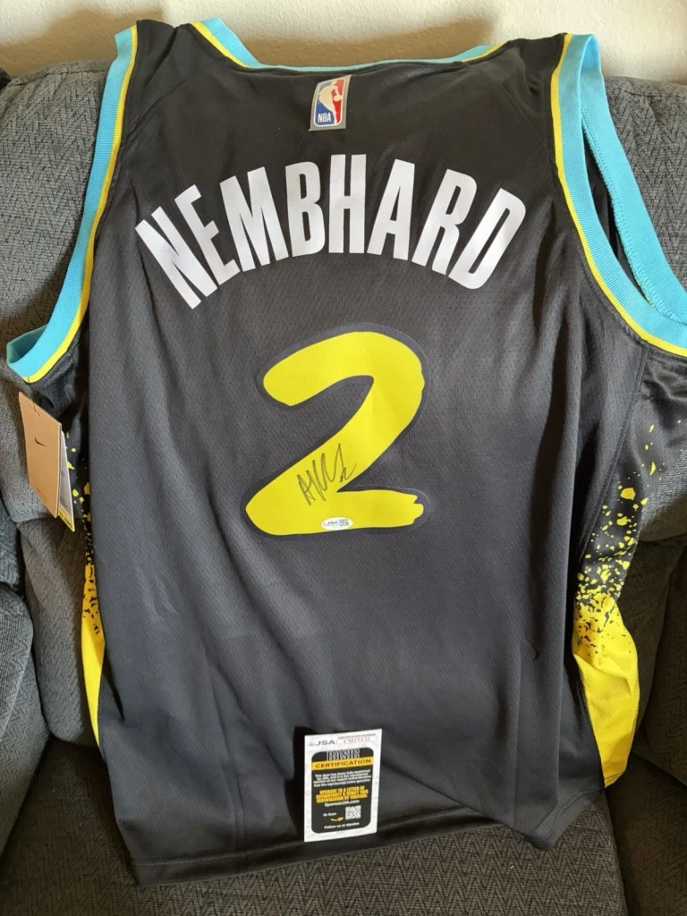 Andrew Nembhard SIGNED Indiana Pacers Jersey Stitch XL JSA Authenticated COA