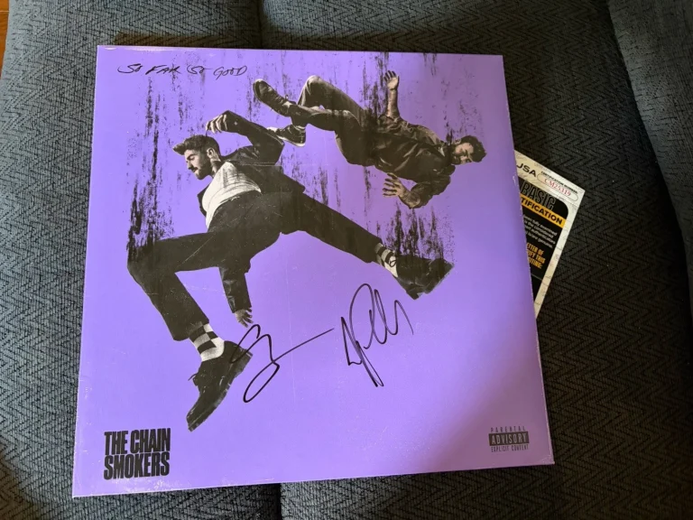 The Chainsmokers SIGNED So Far So Good Vinyl JSA Authenticated COA Drew&  Alex