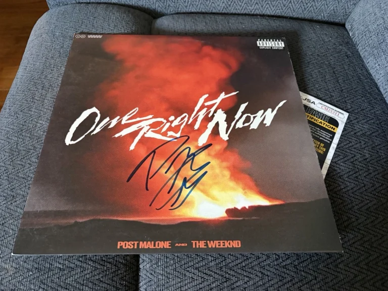 Post Malone SIGNED Vinyl ALBUM JSA Authenticated COA One Right Now