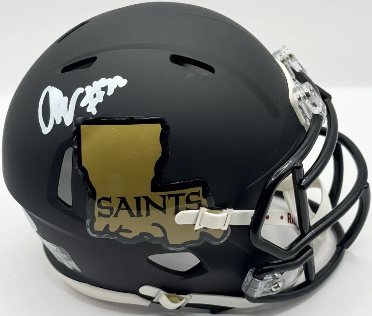 Christen Miller Signed Autographed New Orleans Saints Mini Helmet PSA/DNA COA