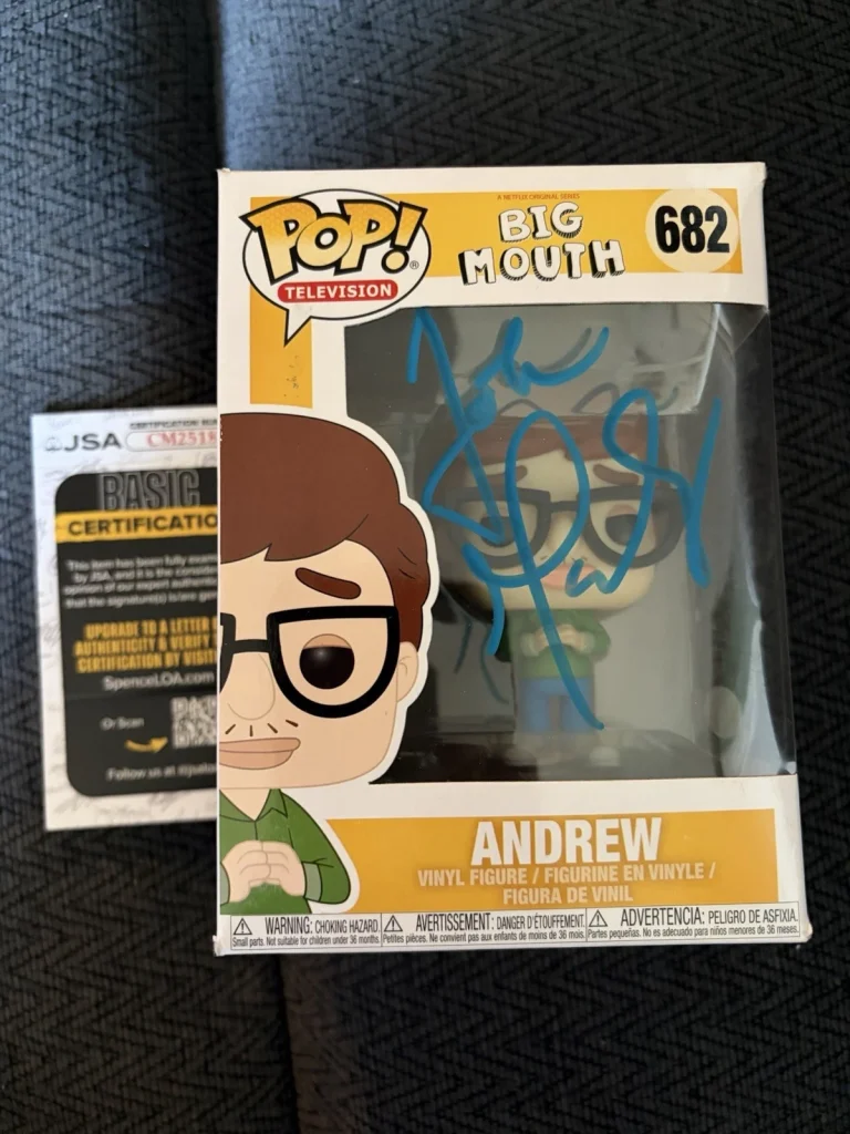 John Mulaney Signed Funko Pop 682 JSA Authenticated COA Andrew Big Mouth