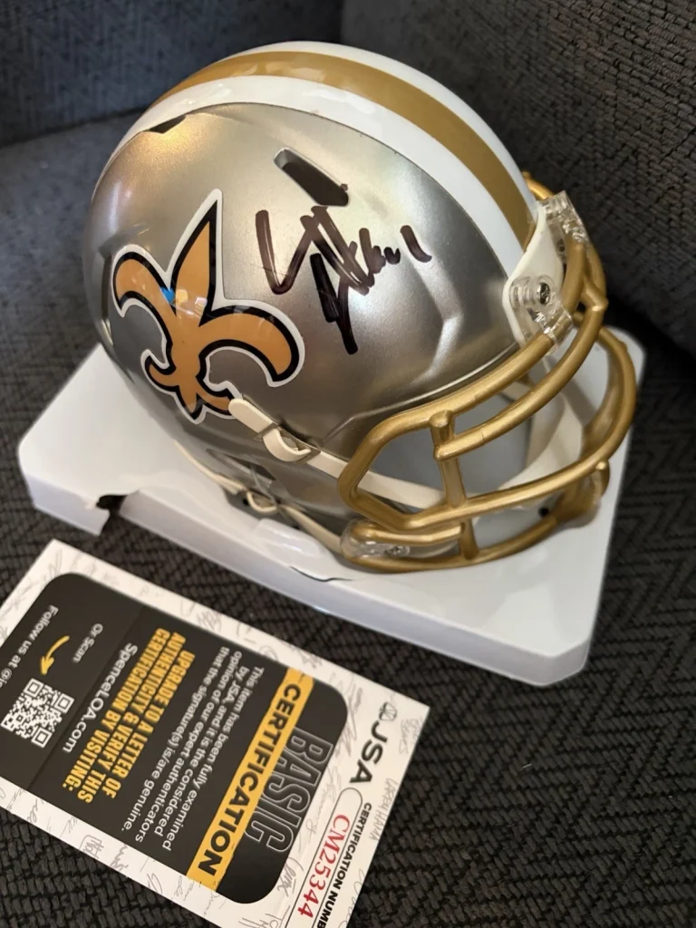 Cam Jordan Signed New Orleans Saints Mini Helmet JSA Authentication COA