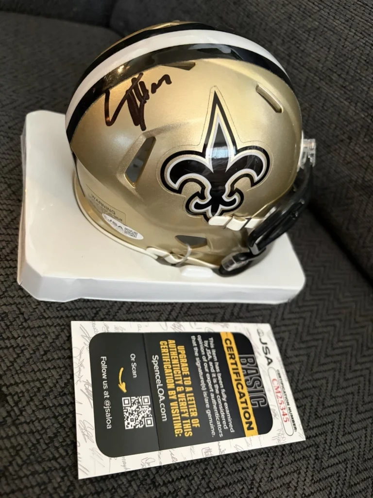 Cam Jordan Signed New Orleans Saints Mini Helmet JSA Authentication COA