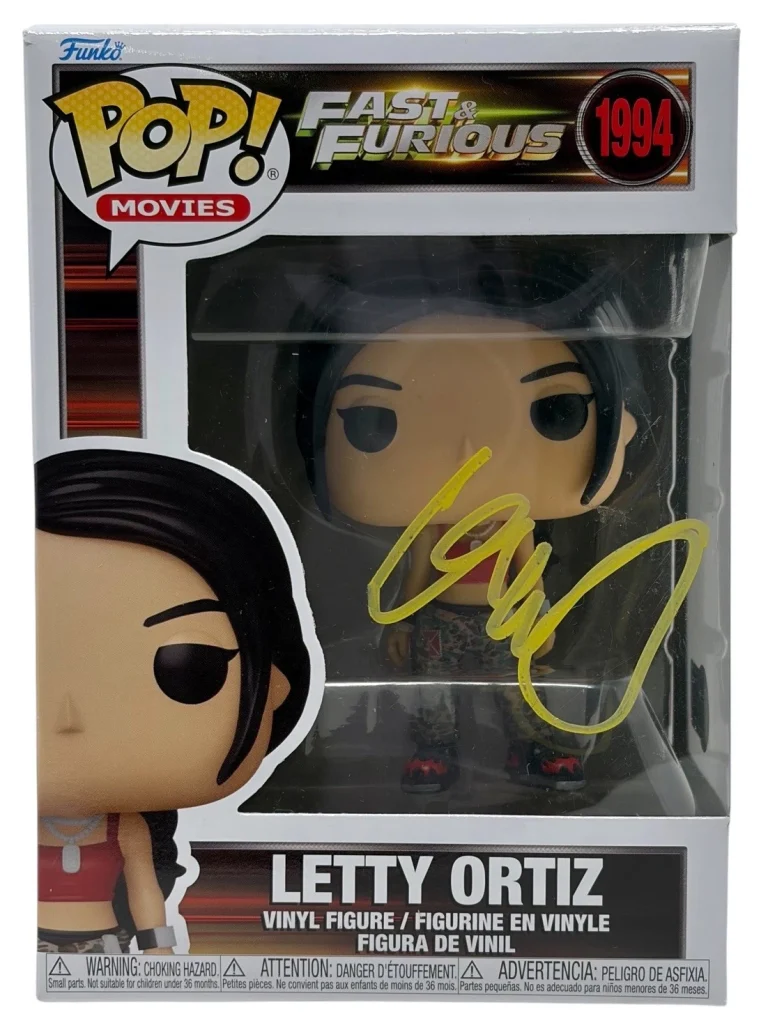 Michelle Rodriguez Signed Fast & Furious Letty Ortiz Funko Pop Autograph BAS COA