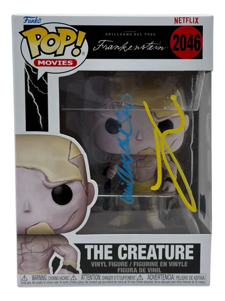 Jacob Elordi & Guillermo Del Toro Signed Frankenstein The Creature Funko Pop BAS