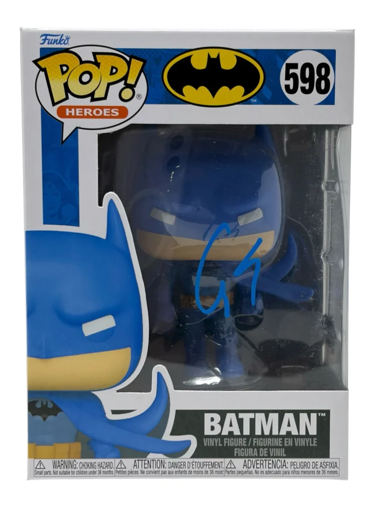 George Clooney Batman Signed Autograph Funko Pop #598 Batman & Robin Beckett COA