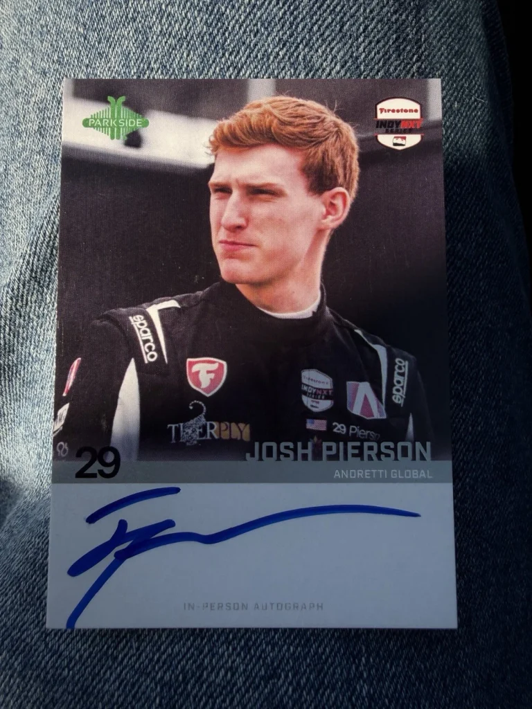 Christian Rasmussen Signed 2026 Indy Card Exchange Parkside Trading Card 2026