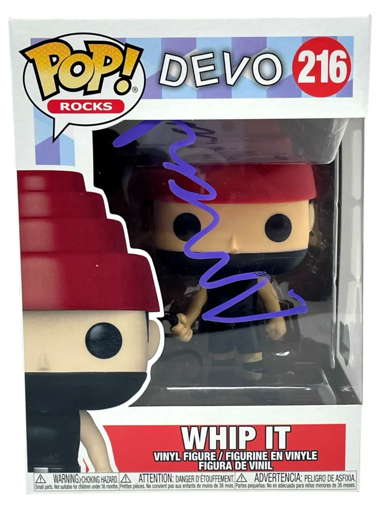 Mark Mothersbaugh Signed Funko Pop Figure Devo Whip It Autograph Beckett BAS COA