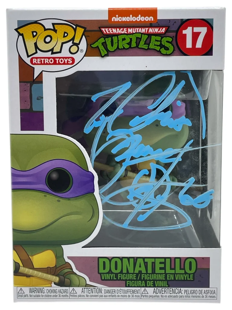 Corey Feldman Signed Teenage Mutant Ninja Turtles Donatello Funko Pop 17 BAS COA