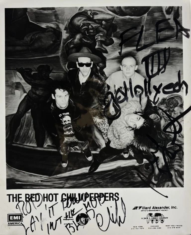 Red Hot Chili Peppers Signed 8x10 Photo Hillel Slovak Beckett BAS LOA
