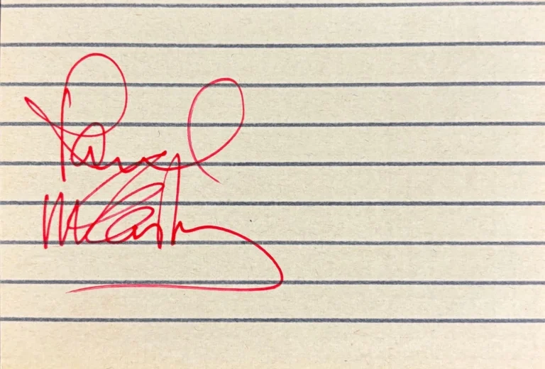 Paul McCartney Signed 3.5x5 Vintage Album Page Near Mint Beatles Beckett BAS LOA