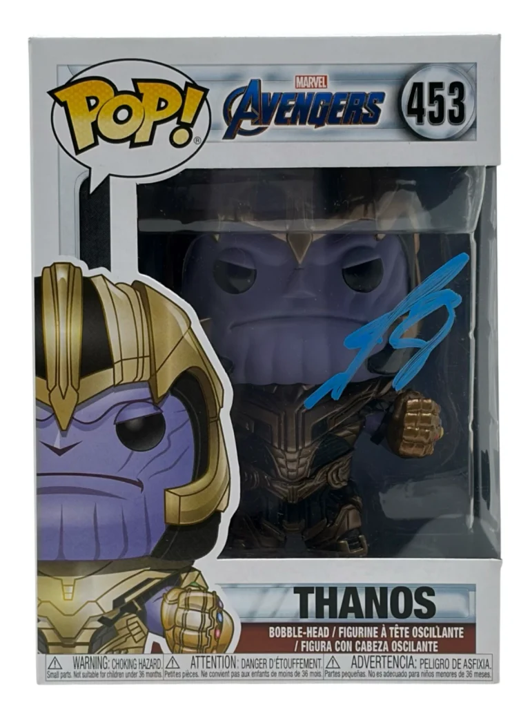 Josh Brolin Signed Autograph Avengers Thanos Funko Pop #453 Marvel Beckett COA