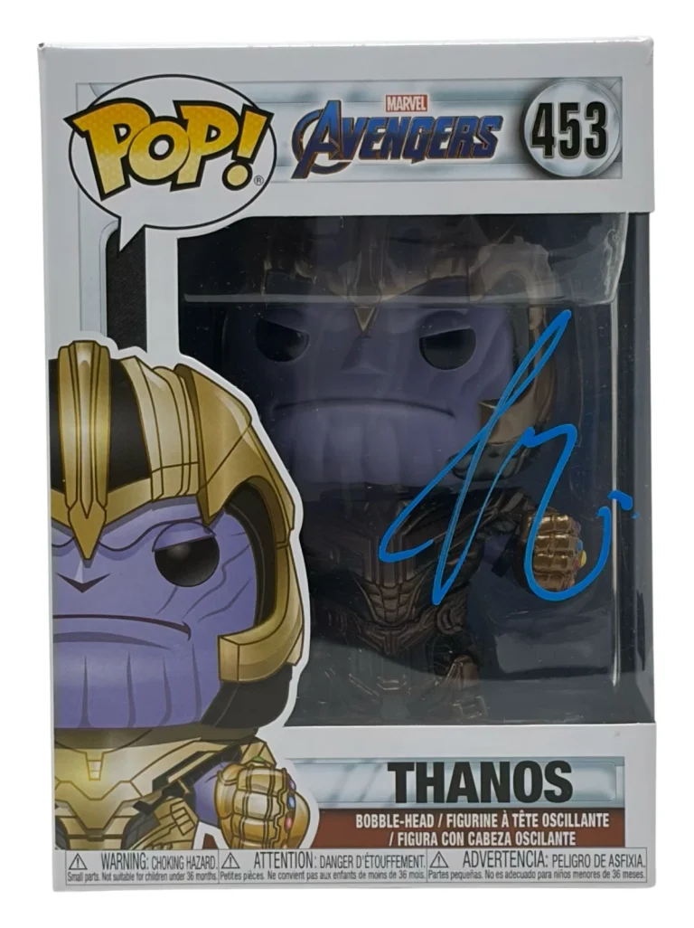 Josh Brolin Signed Autograph Avengers Thanos Funko Pop #453 Marvel Beckett COA