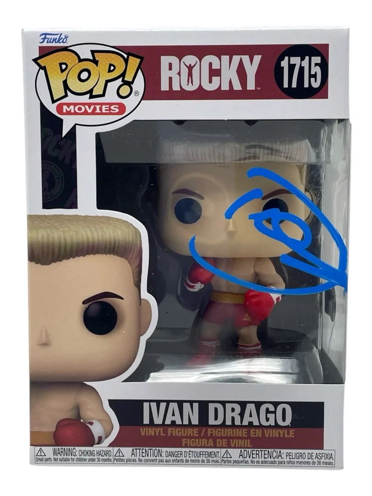 Dolph Lundgren Signed Ivan Drago Funko Pop Rocky IV #1715 Autograph Beckett COA