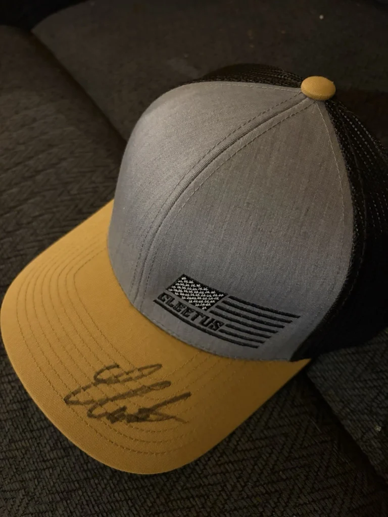 Cleetus McFarland SIGNED Arca Racing Snapback Hat Freedom Factory New Hell Yeah