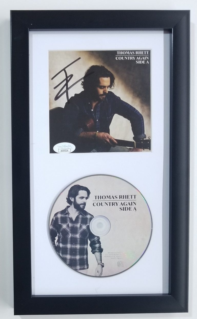 Thomas Rhett SIGNED Country Again Side CD A Framed Display JSA COA Autographed