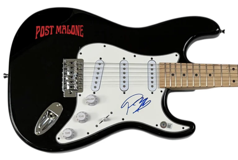 Post Malone Signed Autograph Electric Guitar Austin Post  F-1 Trillion Beckett