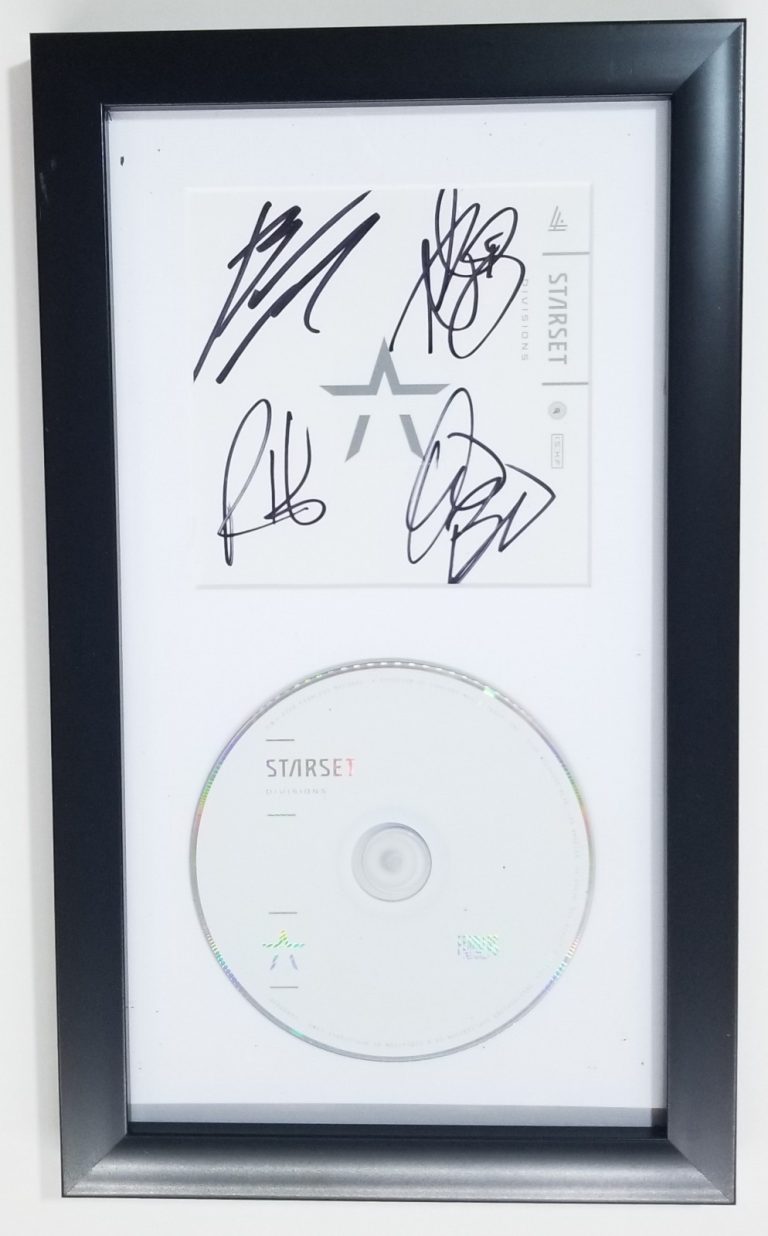 STARSET full band hand SIGNED Divisions CD Framed Display JSA COA Autographed