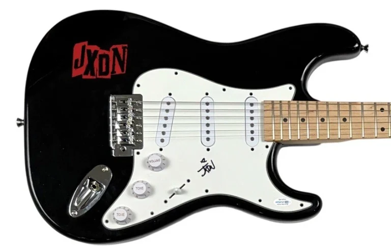 JXDN Jaden Hossler Signed Autograph Electric Guitar Tell Me About Tomorrow ACOA
