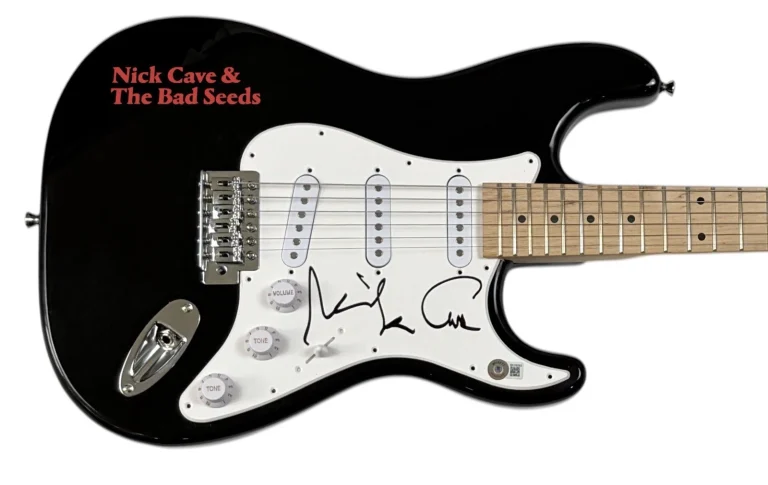 Nick Cave Signed Autograph Electric Guitar The Bad Seeds Musician Beckett COA