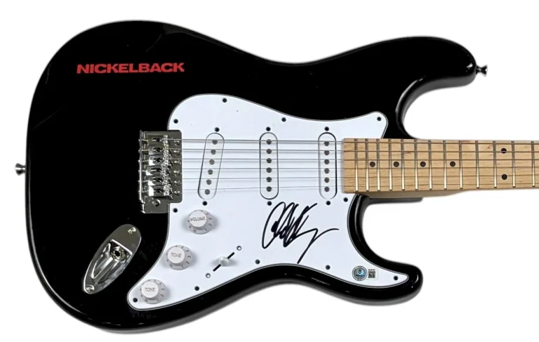Chad Kroeger Nickelback Signed Autograph Electric Guitar Lead Singer Beckett COA
