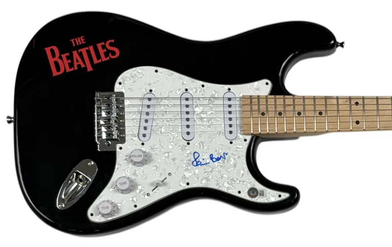 Pete Best The Beatles Signed Autograph Electric Guitar Fifth Beatle Beckett COA