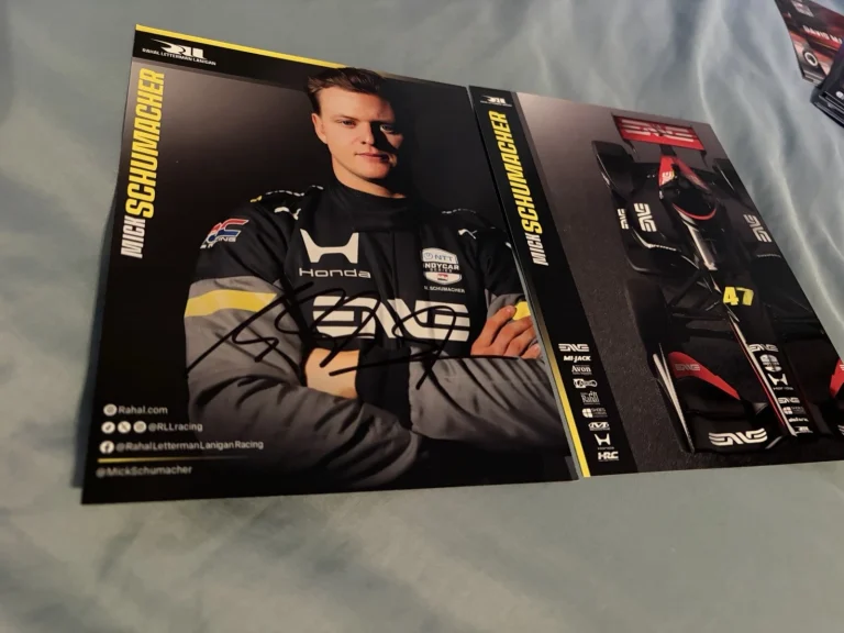 Mick Schumacher 2026 Indy 500 Signed Car Promo Hero Card Indianapolis