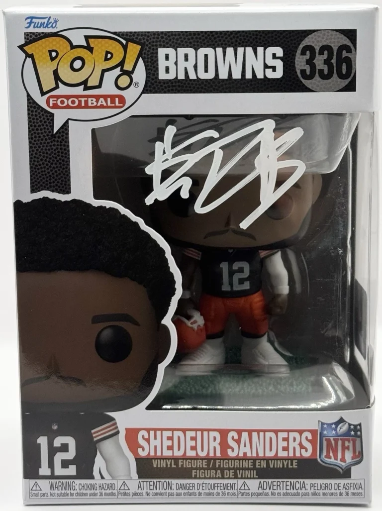Shedeur Sanders Signed Autographed Cleveland Browns Funko Pop JSA COA