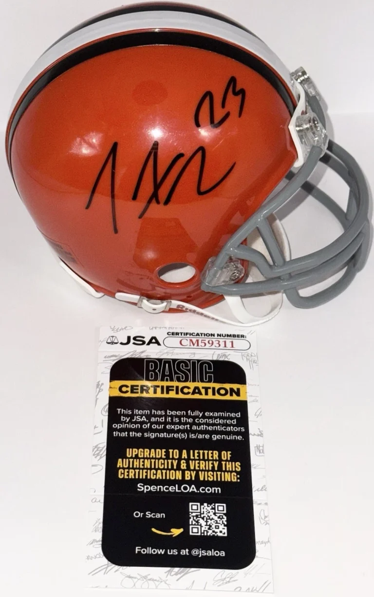 Joe Haden Signed Autographed Cleveland Browns Mini Helmet JSA COA