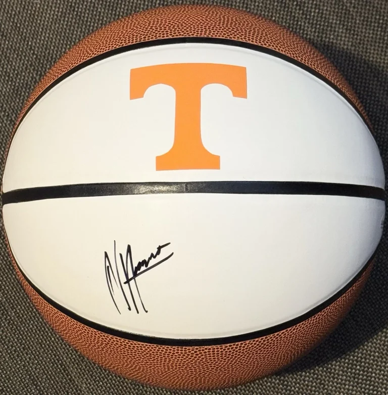 Nate Ament Signed Autographed Tennessee Volunteers Logo Basketball JSA COA