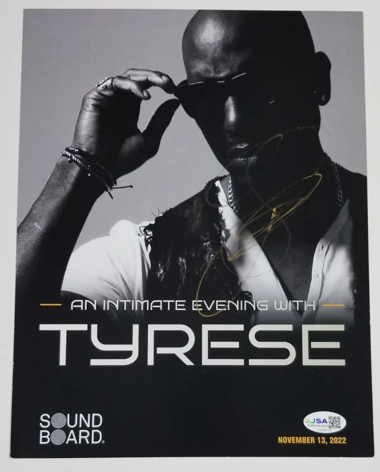 Tyrese Gibson SIGNED Concert Show Promo Photo #2 JSA COA Autograph Fast Furious