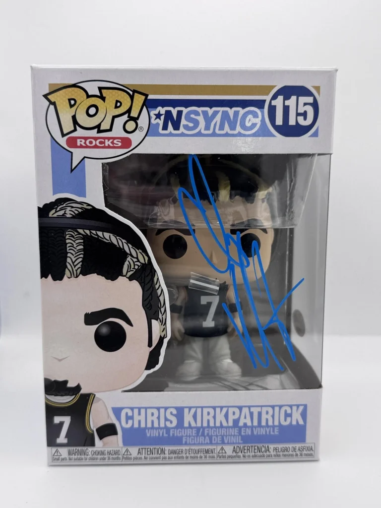 Chris Kirkpatrick *NSYNC Autograph SIGNED Rocks 115 Funko Pop Vinyl Figure ACOA