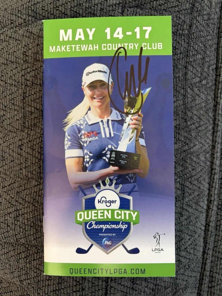 Charley Hull Signed Pamphlet Guide Golf 2025 Kroger Queen City Classic Winner
