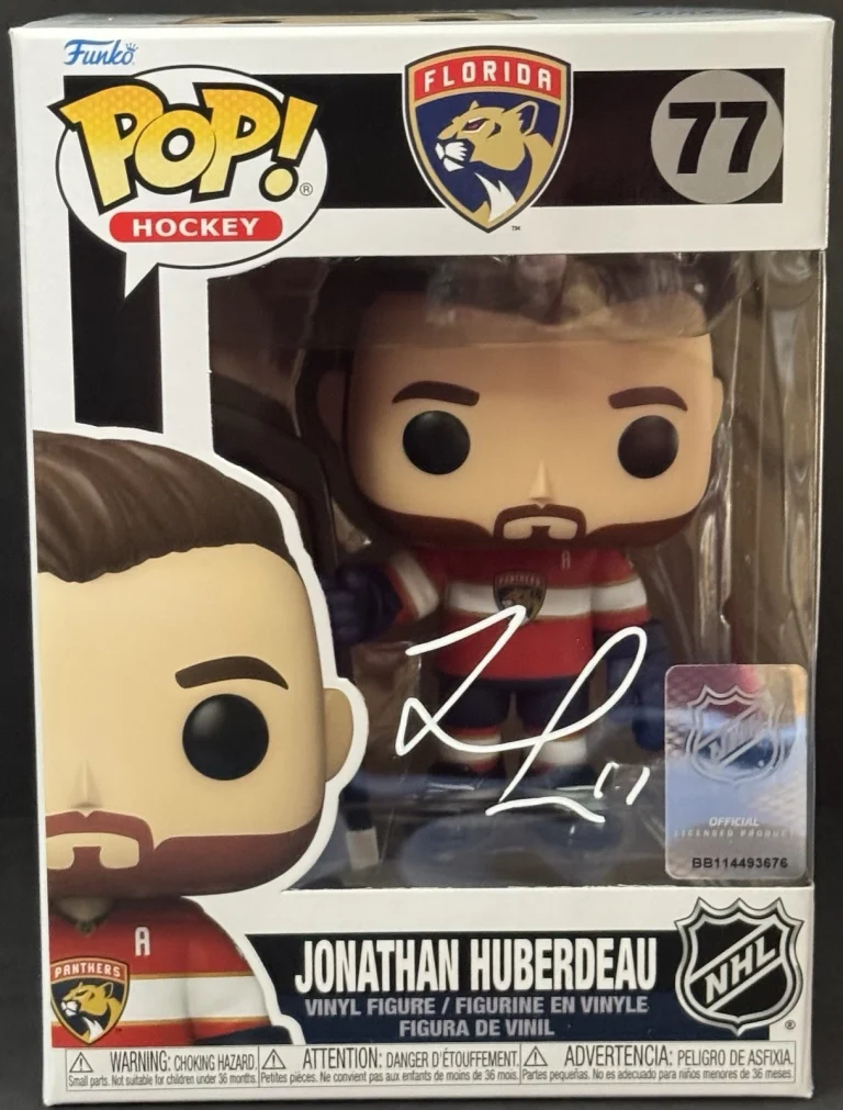 Jonathan Huberdeau Signed Autographed Florida Panthers Funko Pop Stanley Cup JSA