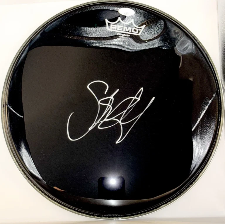 Stewart Copeland Signed Autographed The Police Drumhead Skin JSA 14 Inch