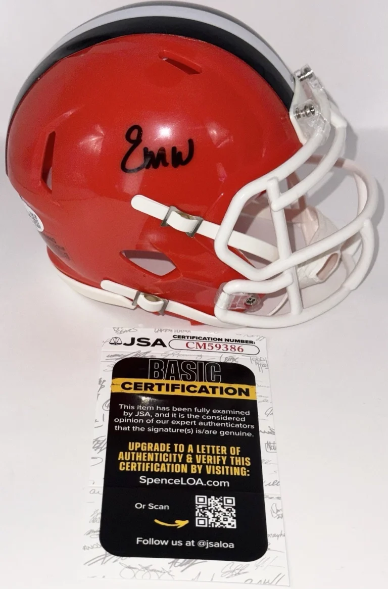 Emmanuel McNeil-Warren Signed Autographed Cleveland Browns Mini Helmet JSA COA
