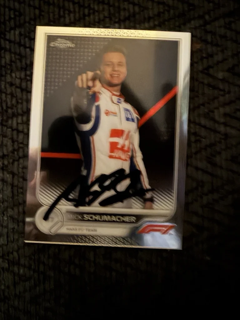 Formula 1 Indy Car Trading Card Indianapolis 500 Signed Mick Schumacher