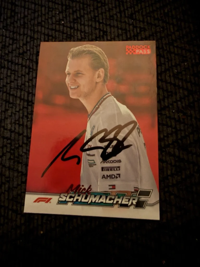 Formula 1 Indy Car Trading Card Indianapolis 500 Signed Mick Schumacher
