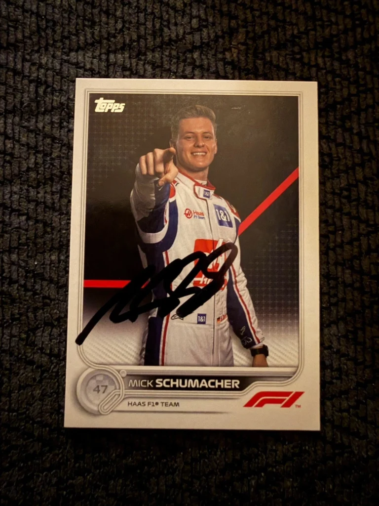 Formula 1 Indy Car Trading Card Indianapolis 500 Signed Mick Schumacher