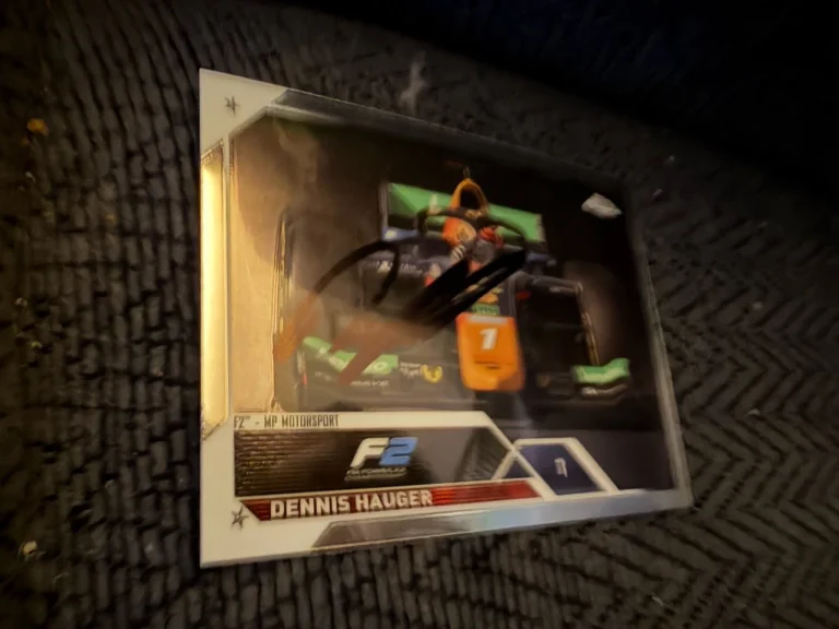 Dennis Hauger Signed Indianapolis 500 Trading Card Indy Car Formula 1 One 2
