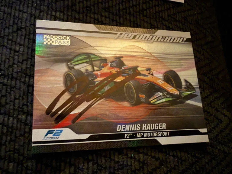 Dennis Hauger Signed Indianapolis 500 Trading Card Indy Car Formula 1 One 2