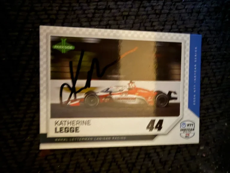 2024 Parkside Indy Car Trading Card Indianapolis 500 Signed Katherine Legge