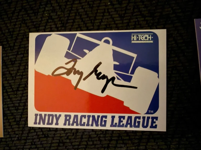 Signed Trading Card Indy 500 Car Indianapolis Tony George Owner Autographed